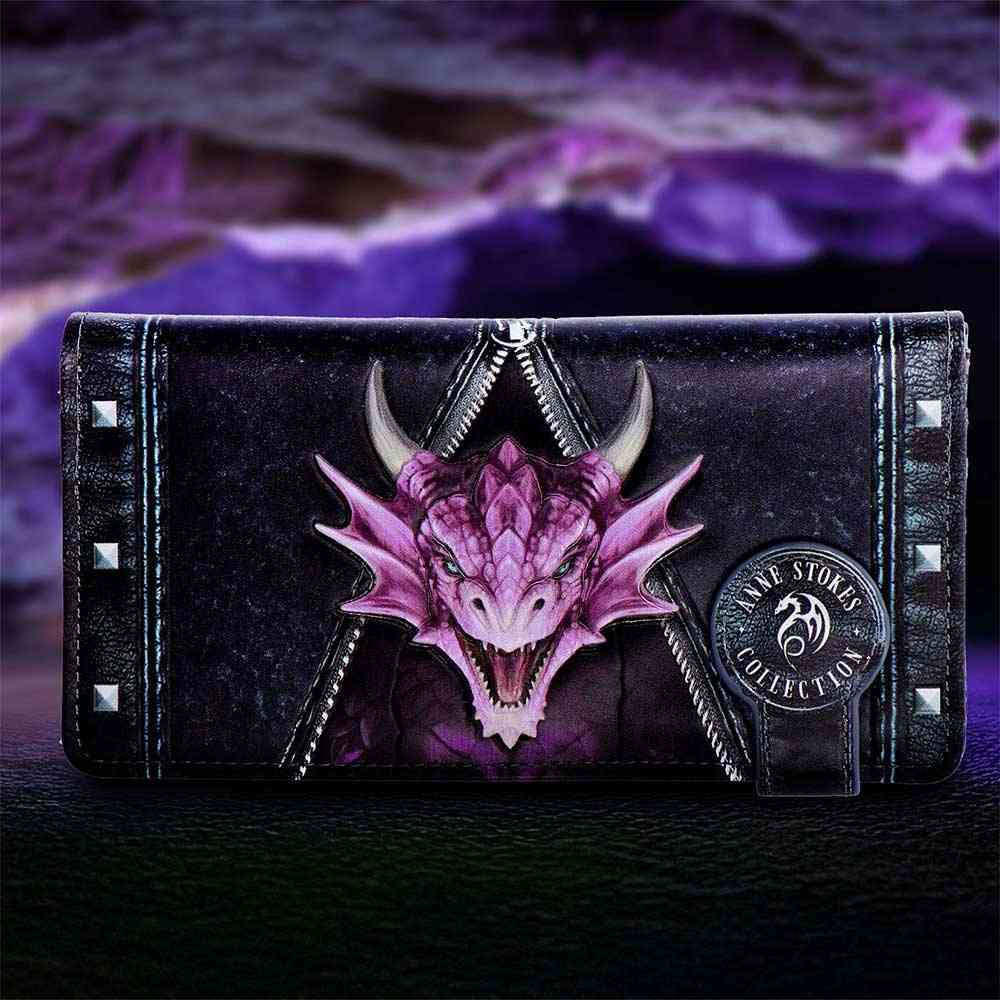Nemesis Now - Unzipped Dragon Embossed Purse (AS) Ladies wallet - Multicolours